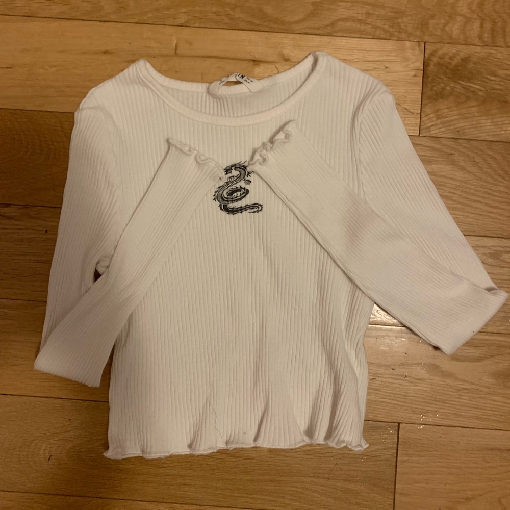 Shein Girls Dragon Print Long Sleeve sz 9y